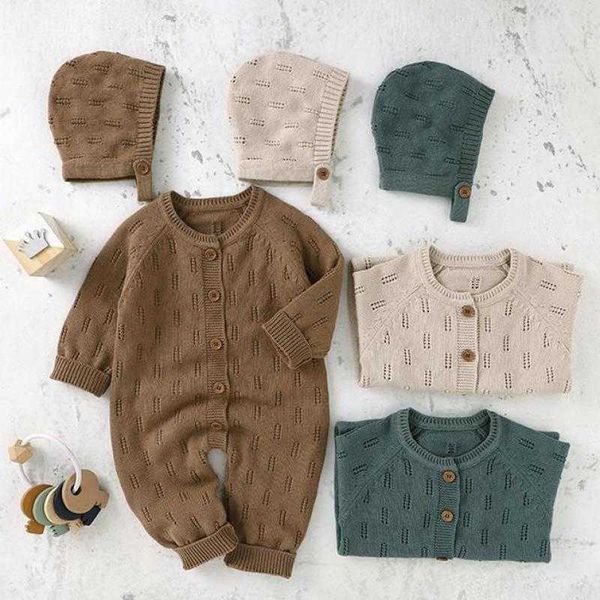 rompers spring autumn newborn baby boy solid knitting comfortable jumpsuit girl fashion hollow out long sleeve romper with cap j220922, Blue
rompers spring autumn newborn baby boy solid knitting comfortable jumpsuit girl fashion hollow out long sleeve romper with cap j220922, Blue