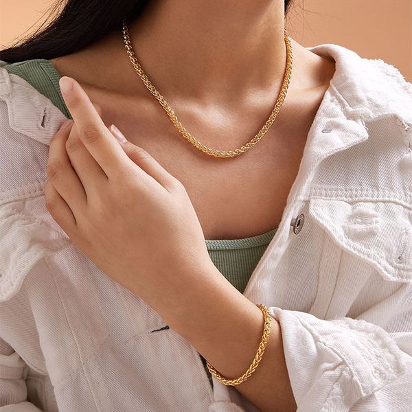 personality necklace retro style european and american cross-border new thick chain bracelet necklace set 2111378, Silver
personality necklace retro style european and american cross-border new thick chain bracelet necklace set 2111378, Silver