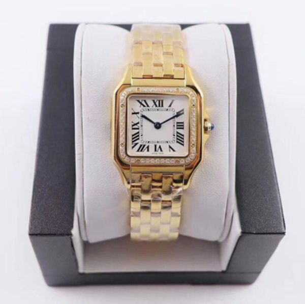 women watches 27 mmor 22mm dial gold/silver stainless steel quartz lady watch with diamond elegant wristwatch montre de luxe santo, Slivery;brown
women watches 27 mmor 22mm dial gold/silver stainless steel quartz lady watch with diamond elegant wristwatch montre de luxe santo, Slivery;brown