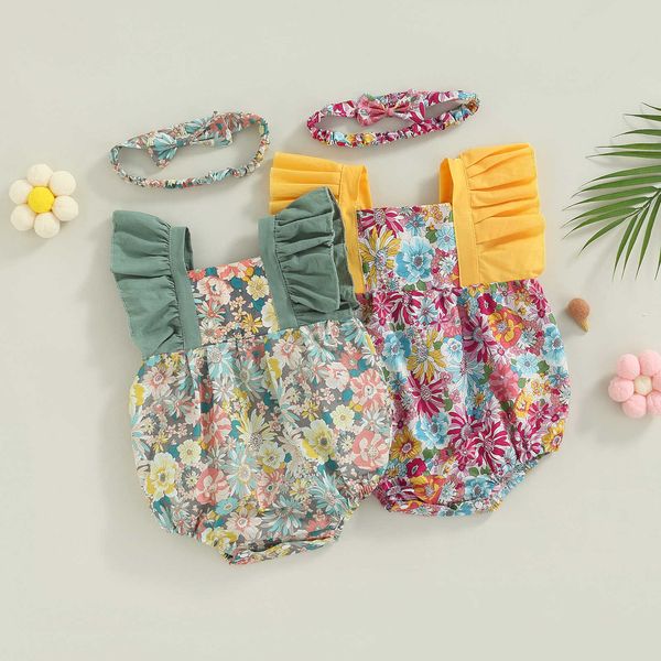 rompers baby girls cute rompers floral print patchwork ruffles sleeveless jumpsuit summer bodysuit with headband j220922, Blue
rompers baby girls cute rompers floral print patchwork ruffles sleeveless jumpsuit summer bodysuit with headband j220922, Blue