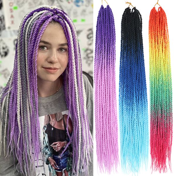 24 inch senegalese twist crochet hair synthetic braids for black women ombre color water setting 30strands/pack ls23
24 inch senegalese twist crochet hair synthetic braids for black women ombre color water setting 30strands/pack ls23
