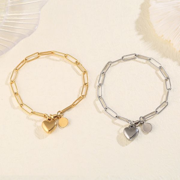 stainless steel link chain bracelets love heart charms bracelet for women fashion jewelry, Golden;silver
stainless steel link chain bracelets love heart charms bracelet for women fashion jewelry, Golden;silver
