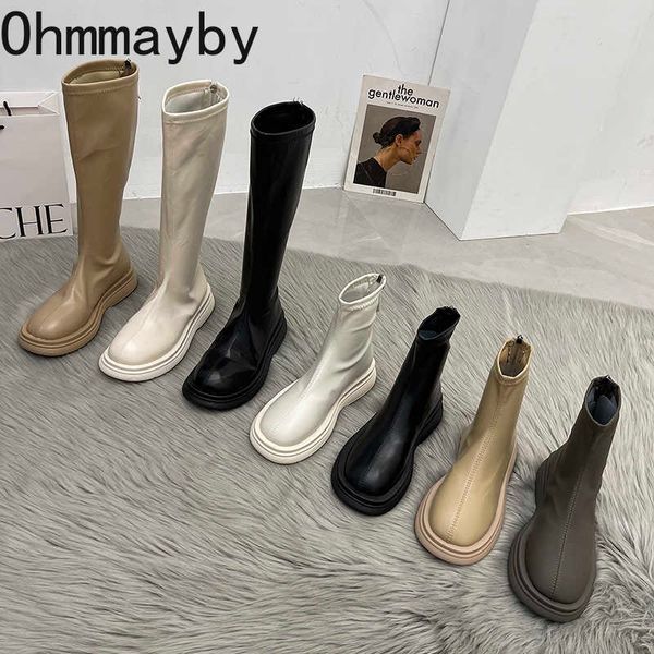 boots 2022 women long thick sole ladies zipper knight flats heel fashion knee-high botas mujer invierno winter shoes y2209, Black
boots 2022 women long thick sole ladies zipper knight flats heel fashion knee-high botas mujer invierno winter shoes y2209, Black
