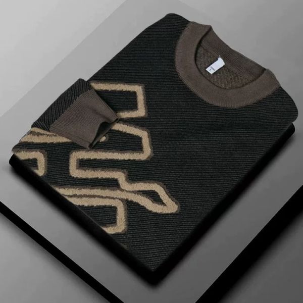 men's sweaters luxury jacquard crew neck sweater men's autumn and winter warm leisure korean slim knit pullover trend 220923, White;black
men's sweaters luxury jacquard crew neck sweater men's autumn and winter warm leisure korean slim knit pullover trend 220923, White;black