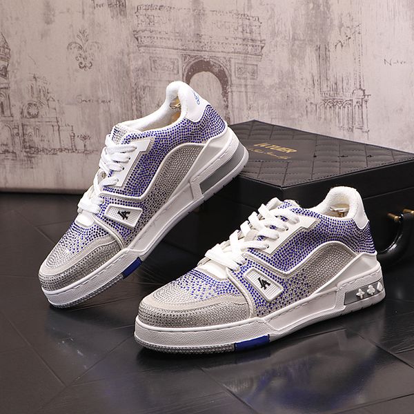2023 luxury designer dress shoes new rhinestone charm casual shoes for men thick bottom flats punk rock prom loafers male walking sneakers, Black
2023 luxury designer dress shoes new rhinestone charm casual shoes for men thick bottom flats punk rock prom loafers male walking sneakers, Black