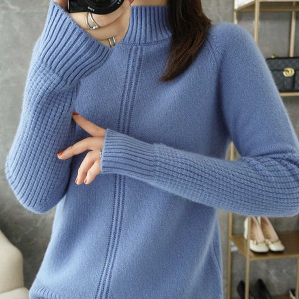women's sweaters new women sweater long sleeves solid color knitted sweaters mock neck women clothing warm soft jumper chic autumn win, White;black
women's sweaters new women sweater long sleeves solid color knitted sweaters mock neck women clothing warm soft jumper chic autumn win, White;black