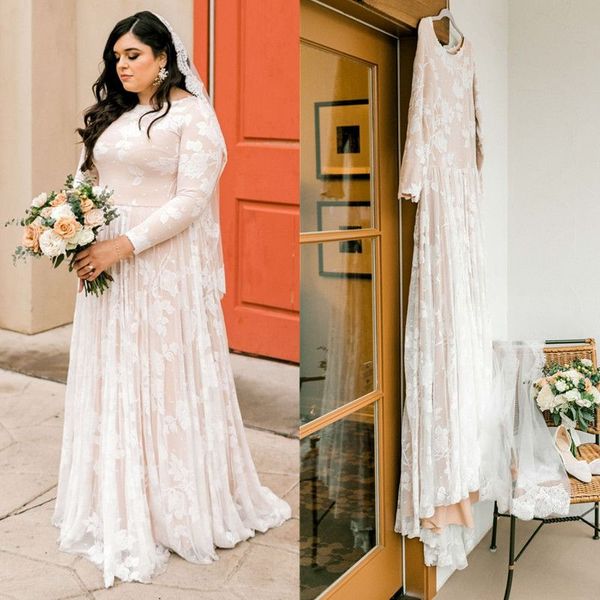 2023 boho plus size wedding dresses bridal gown beach country long sleeves scoop neck lace full length a line custom made vestido de novia, White
2023 boho plus size wedding dresses bridal gown beach country long sleeves scoop neck lace full length a line custom made vestido de novia, White