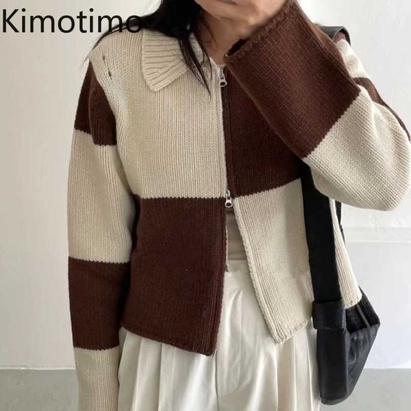 women's sweaters kimotimo plaid knitted vest women korean hole turndown collar double zipper sweater jacket autumn fashion long sleeve, White;black
women's sweaters kimotimo plaid knitted vest women korean hole turndown collar double zipper sweater jacket autumn fashion long sleeve, White;black
