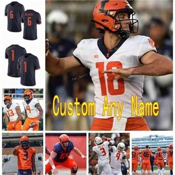 sj custom illinois fighting illini college football jerseys 87 daniel barker 9 sj sh imatorbhebhe 97 bobby roundtree simeon rice women stitc, Black 
sj custom illinois fighting illini college football jerseys 87 daniel barker 9 sj sh imatorbhebhe 97 bobby roundtree simeon rice women stitc, Black