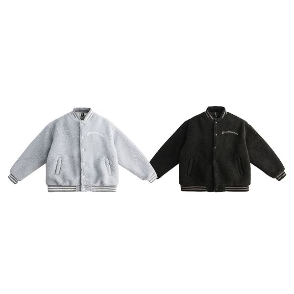 winter bomber baseball jacket harajuku fuzzy fluffy plush lambswool thick warm coats streetwear hip hop fleece varsity jackets, Black;brown
winter bomber baseball jacket harajuku fuzzy fluffy plush lambswool thick warm coats streetwear hip hop fleece varsity jackets, Black;brown