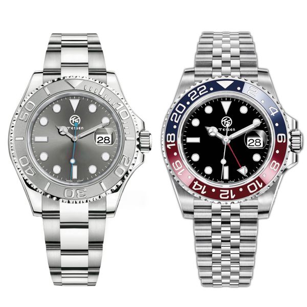 gmt luxury mens sports ceramic watch automatic 2813 mechanical fashion rubber yacht business men green watch 316l stainless steel luminous w, Slivery;brown
gmt luxury mens sports ceramic watch automatic 2813 mechanical fashion rubber yacht business men green watch 316l stainless steel luminous w, Slivery;brown