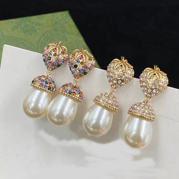 charm earrings fashion luxury brand designer gorgeous water diamond strawberry pearl mushroom pendant wedding party couple gift jewelry with, Golden
charm earrings fashion luxury brand designer gorgeous water diamond strawberry pearl mushroom pendant wedding party couple gift jewelry with, Golden
