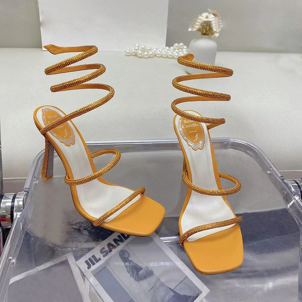 rhinestones-studded caovilla cleo rene stiletto sandals 95mm square head snake strass ankle wraparound stiletto women's high heels luxu, Black
rhinestones-studded caovilla cleo rene stiletto sandals 95mm square head snake strass ankle wraparound stiletto women's high heels luxu, Black
