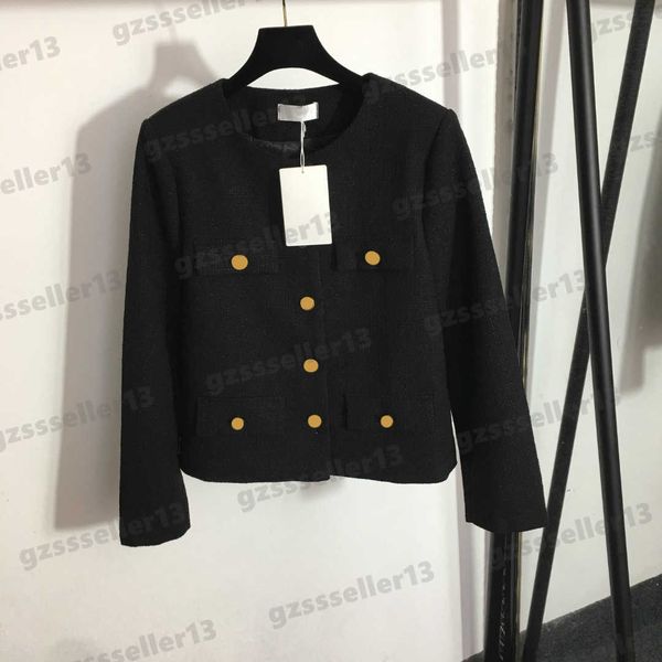 designer womens jackets ce pocket decoration letter logo jackets fashion brand black single breasted tweed jacket, Black;brown
designer womens jackets ce pocket decoration letter logo jackets fashion brand black single breasted tweed jacket, Black;brown