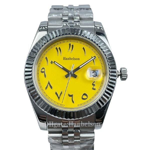 mens watch asia 2813 automatic movement sapphire glass 41mm yellow arabic numeral dial wristwatches steel case millennium strap watches 8 co, Slivery;brown
mens watch asia 2813 automatic movement sapphire glass 41mm yellow arabic numeral dial wristwatches steel case millennium strap watches 8 co, Slivery;brown