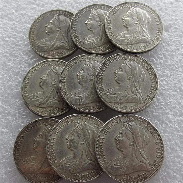 full set 1893-1901 9pcs queen victoria great britain silver 1 florin copy coins2766
full set 1893-1901 9pcs queen victoria great britain silver 1 florin copy coins2766