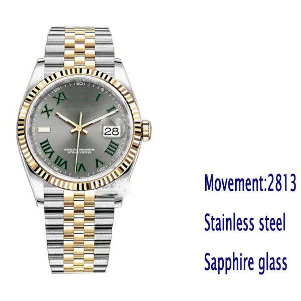 mechanical automatic men's watch caliber 2813 sapphire glass stainless steel strap, Slivery;golden
mechanical automatic men's watch caliber 2813 sapphire glass stainless steel strap, Slivery;golden