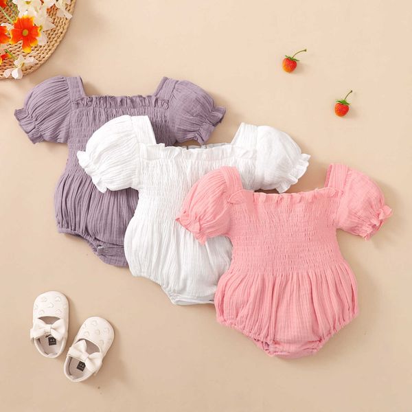 rompers baby girls solid color romper sweet baby short sleeves square collar cotton jumpsuit summer clothes j220922, Blue
rompers baby girls solid color romper sweet baby short sleeves square collar cotton jumpsuit summer clothes j220922, Blue