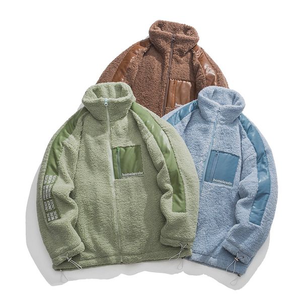 men winter fuzzy fluffy jacket parka streetwear hip hop thicken warm lambswool coats 2022 harajuku fashion casual jacket outwear, Black;brown
men winter fuzzy fluffy jacket parka streetwear hip hop thicken warm lambswool coats 2022 harajuku fashion casual jacket outwear, Black;brown