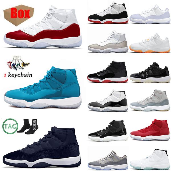 cherry cool grey jumpman 11 11s basketball shoes bred jubilee midnight navy sneakers 72-10 legend blue concord pure violet sports mens women