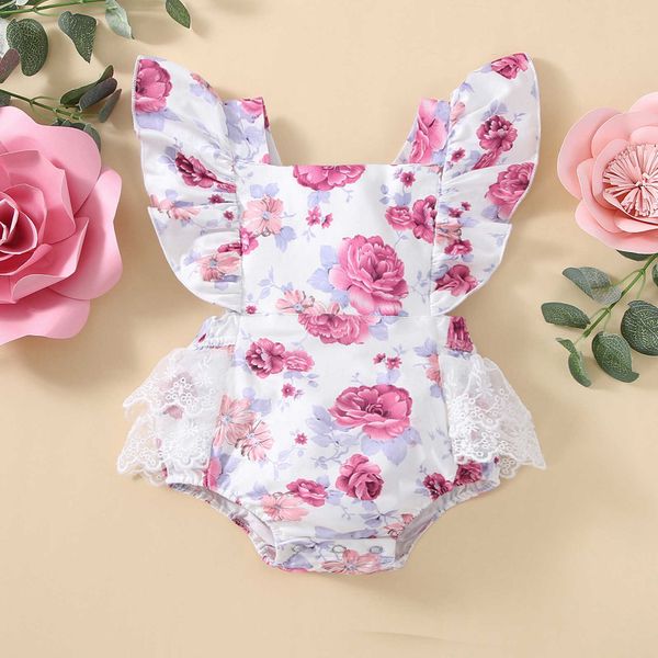 rompers summer baby girls romper flower print flying sleeves lace baby playsuit jumpsuit fashion newborn clothes 012m j220922, Blue
rompers summer baby girls romper flower print flying sleeves lace baby playsuit jumpsuit fashion newborn clothes 012m j220922, Blue