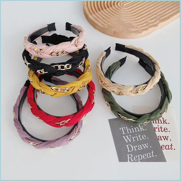 headbands fashion women hairband cross knot braid headband nonslip teeth turban alloy chain suede headwear hair accessories 2486 y2 d dhls5, Silver
headbands fashion women hairband cross knot braid headband nonslip teeth turban alloy chain suede headwear hair accessories 2486 y2 d dhls5, Silver
