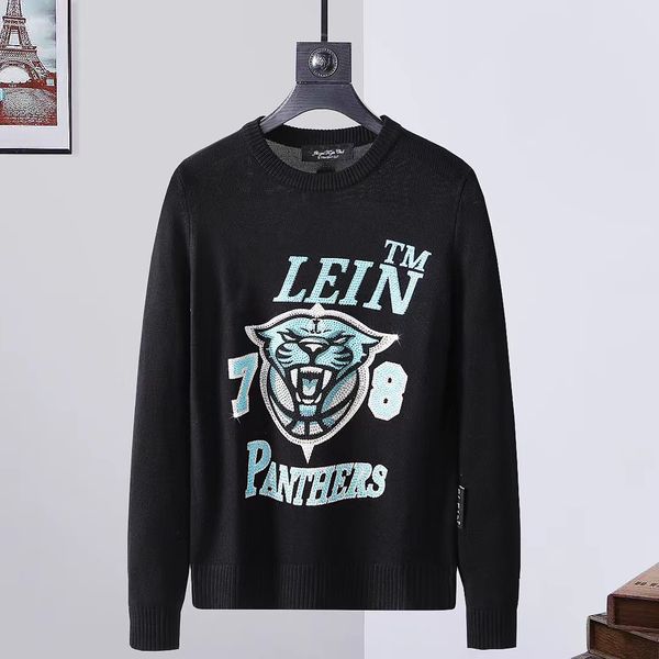 22ss sweater men's long-sleeved metal letters embroidered leather plein plan european fashion trend round neck pullover ppm107, White;black
22ss sweater men's long-sleeved metal letters embroidered leather plein plan european fashion trend round neck pullover ppm107, White;black