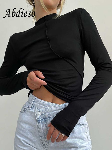 women's t-shirt abdieso 2022 casual autumn long sleeve t shirt women vintage black o neck skinny solid basic fashion streetwear tees t, White
women's t-shirt abdieso 2022 casual autumn long sleeve t shirt women vintage black o neck skinny solid basic fashion streetwear tees t, White
