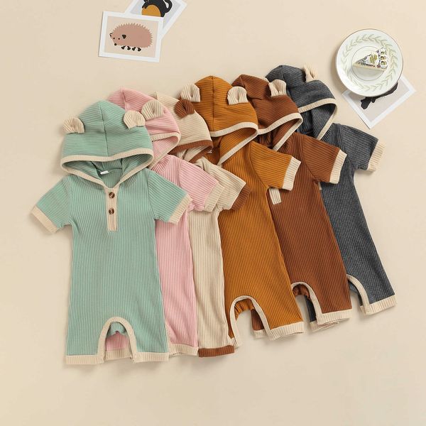 rompers baby summer short sleeve jumpsuit patchwork 14 button newborn girl boy ribbed hooded rompers j220922, Blue
rompers baby summer short sleeve jumpsuit patchwork 14 button newborn girl boy ribbed hooded rompers j220922, Blue