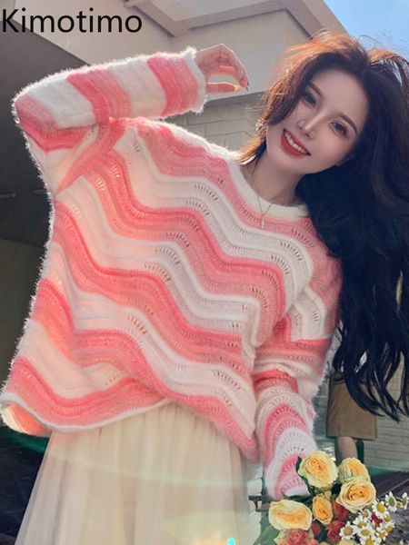 women's sweaters kimotimo colorful striped sweater women 2022 autumn fishbone line hollow knitted korean chic loose lazy fashion sweat, White;black
women's sweaters kimotimo colorful striped sweater women 2022 autumn fishbone line hollow knitted korean chic loose lazy fashion sweat, White;black