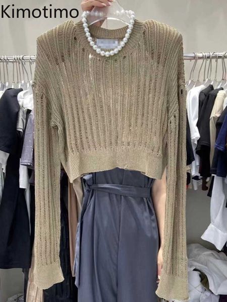 women's sweaters kimotimo korean fashion sweater women early autumn solid hollow out thin sweater 2022 new shoulder pad cropped sweater, White;black
women's sweaters kimotimo korean fashion sweater women early autumn solid hollow out thin sweater 2022 new shoulder pad cropped sweater, White;black