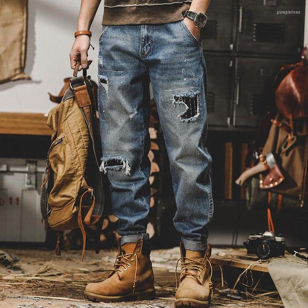 mens jeans mens men spring autumn fashion retro casual pockets mens loose straight denim trousers male holes wideleg pants, Blue
mens jeans mens men spring autumn fashion retro casual pockets mens loose straight denim trousers male holes wideleg pants, Blue