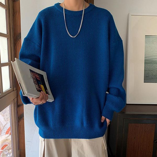 men's sweaters solid color round neck long sleeves men knit loose pullover elastic autumn anti shrink stretchy soft 220923, White;black
men's sweaters solid color round neck long sleeves men knit loose pullover elastic autumn anti shrink stretchy soft 220923, White;black