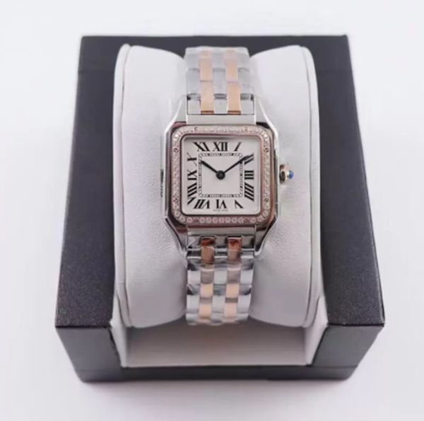 2022 women watches 27mm or 22mm dial gold/silver stainless steel quartz lady watch with diamond elegant wristwatch montre de luxe santo gift, Slivery;brown
2022 women watches 27mm or 22mm dial gold/silver stainless steel quartz lady watch with diamond elegant wristwatch montre de luxe santo gift, Slivery;brown