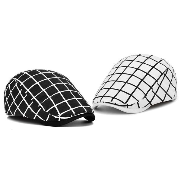 fashion women men plaid adjustable cotton flat cap female summer autumn classic england breathable duckbill hat, Blue;gray
fashion women men plaid adjustable cotton flat cap female summer autumn classic england breathable duckbill hat, Blue;gray