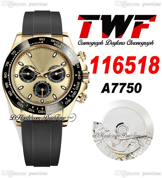 twf v2 a7750 automatic chronograph mens watch yellow gold ceramic bezel champagne black stick dial oysterflex rubber same serial card super, Slivery;brown
twf v2 a7750 automatic chronograph mens watch yellow gold ceramic bezel champagne black stick dial oysterflex rubber same serial card super, Slivery;brown