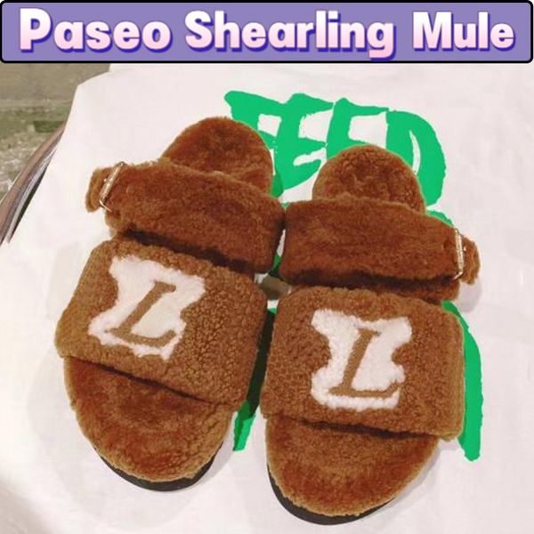 2022 paseo slippers flat comfort shearling strap mule designers slides cream grey black gognac men women shoes luxury warm sandals
2022 paseo slippers flat comfort shearling strap mule designers slides cream grey black gognac men women shoes luxury warm sandals