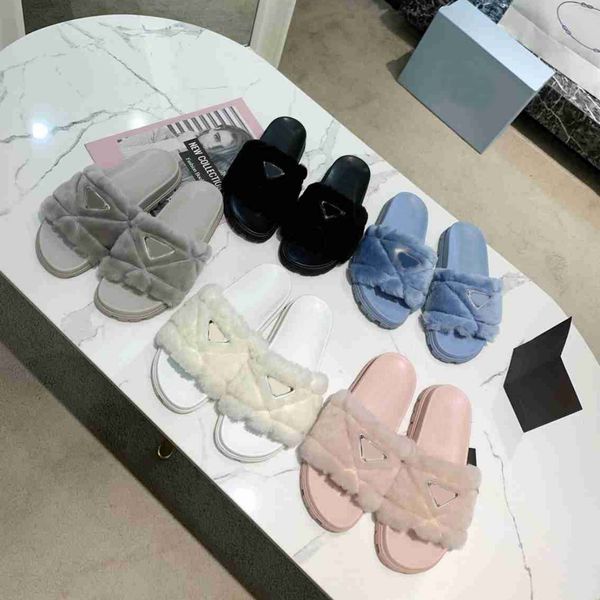 famous brand women's slippers r fashion inverted triangle logo plush flat sandals l indoor shoes outdoor casual shoes dust bag size 35-, Black
famous brand women's slippers r fashion inverted triangle logo plush flat sandals l indoor shoes outdoor casual shoes dust bag size 35-, Black