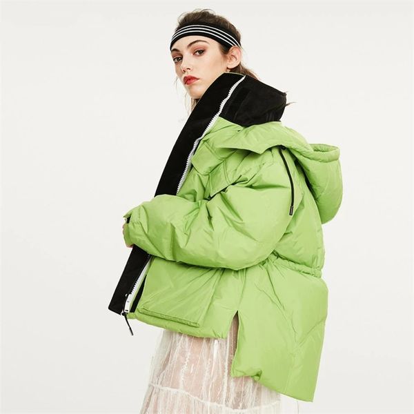 winter women down jacket outdoor designer parka green color with a hood fashion coats, Black
winter women down jacket outdoor designer parka green color with a hood fashion coats, Black