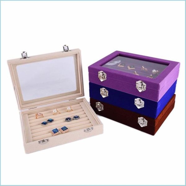 jewelry boxes 7 color veet glass ring earring jewelry display organizer box tray holder storage t200917 873 q2 drop delivery 2021 pack dhh4i, Black;white
jewelry boxes 7 color veet glass ring earring jewelry display organizer box tray holder storage t200917 873 q2 drop delivery 2021 pack dhh4i, Black;white
