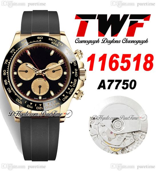 twf v2 a7750 automatic chronograph mens watch yellow gold ceramic bezel black champagne newman dial oysterflex rubber same serial card super, Slivery;brown
twf v2 a7750 automatic chronograph mens watch yellow gold ceramic bezel black champagne newman dial oysterflex rubber same serial card super, Slivery;brown