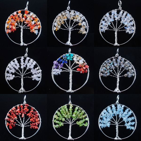 natural chips stone pendant necklace pendulum tree of life round reiki wicca witch amulet fashion jewelry for women bn327, Silver
natural chips stone pendant necklace pendulum tree of life round reiki wicca witch amulet fashion jewelry for women bn327, Silver