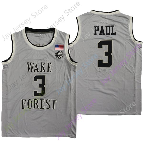 2022 new ncaa wake forest demon deacons basketball jersey 3 paul college grey white size youth adult, Black;red
2022 new ncaa wake forest demon deacons basketball jersey 3 paul college grey white size youth adult, Black;red