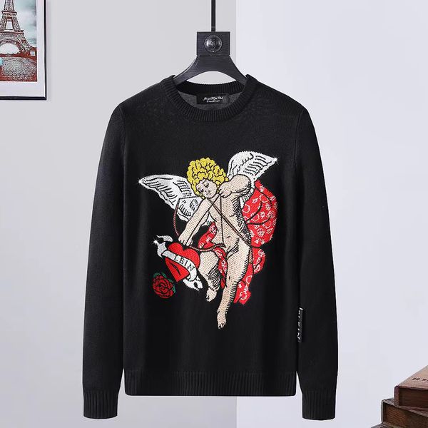 22ss sweater men's long-sleeved metal letters embroidered leather plein plan european fashion trend round neck pullover ppm108, White;black
22ss sweater men's long-sleeved metal letters embroidered leather plein plan european fashion trend round neck pullover ppm108, White;black