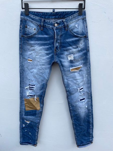 men designer slim jeans destory patches blue cotton washed pants comfy jeans clasic
men designer slim jeans destory patches blue cotton washed pants comfy jeans clasic