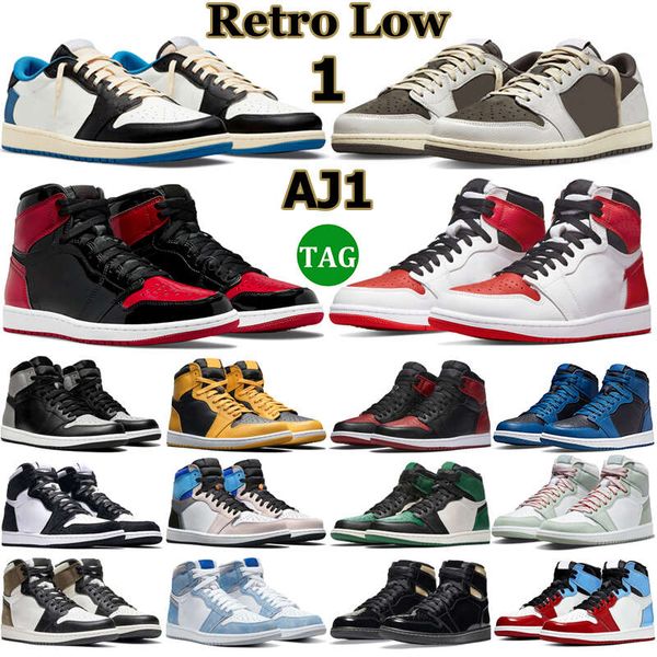 1 low high og rerto 1s basketball shoes men dark reverse mocha patent bred heritage chicago university blue black white mens women trainers
1 low high og rerto 1s basketball shoes men dark reverse mocha patent bred heritage chicago university blue black white mens women trainers