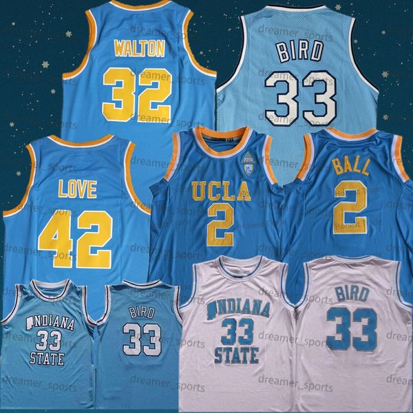 college basketball wears ncaa basketball jersey larry 33 indiana state sycamores blue bird ucla 2 lonzo ball 32 bill walton kevin love wears, Black
college basketball wears ncaa basketball jersey larry 33 indiana state sycamores blue bird ucla 2 lonzo ball 32 bill walton kevin love wears, Black