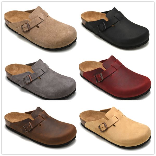 Wholesale clogs Boston Cork slippers female men fashion summer Scuffs designer breathable semi pedal leisure casual shoes ladies Beach sandals Flat slippers 35-45, Red
Wholesale clogs Boston Cork slippers female men fashion summer Scuffs designer breathable semi pedal leisure casual shoes ladies Beach sandals Flat slippers 35-45, Red