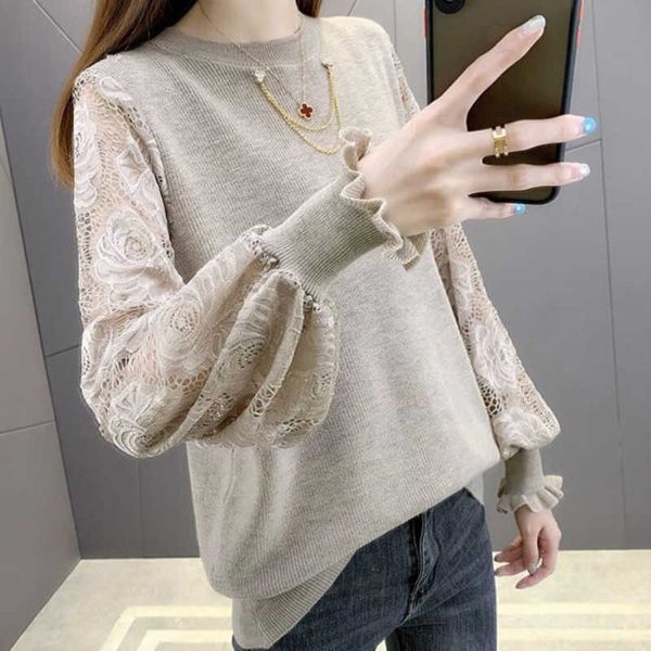 women's sweaters chic basic sweater sweaters women o neck solid knitted straight sweater female lace patchwork sleeves jumper sweet sty, White;black
women's sweaters chic basic sweater sweaters women o neck solid knitted straight sweater female lace patchwork sleeves jumper sweet sty, White;black