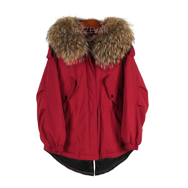 winter women down jacket oversize dovetail 90% white duck coat large real raccoon fur hooded parka, Black
winter women down jacket oversize dovetail 90% white duck coat large real raccoon fur hooded parka, Black